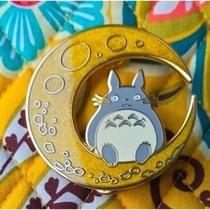 Totoro moon large enamel pin studio ghibli disney